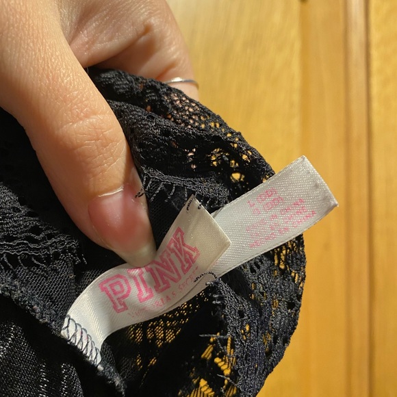 PINK padded lace bralette | L or DD - Picture 4 of 5